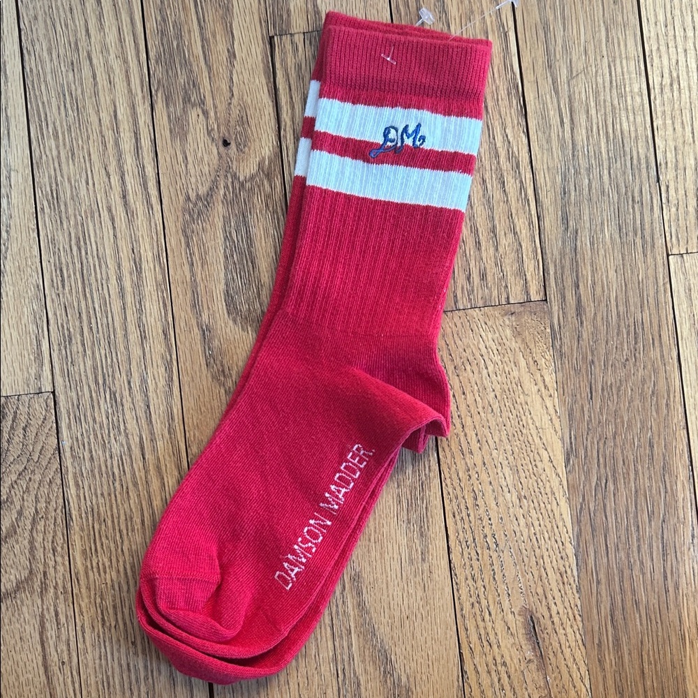 Damson Madder sporty stripe Red Socks nwot